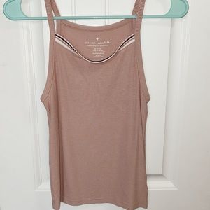 american eagle pink tank top